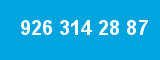926 314 28 87